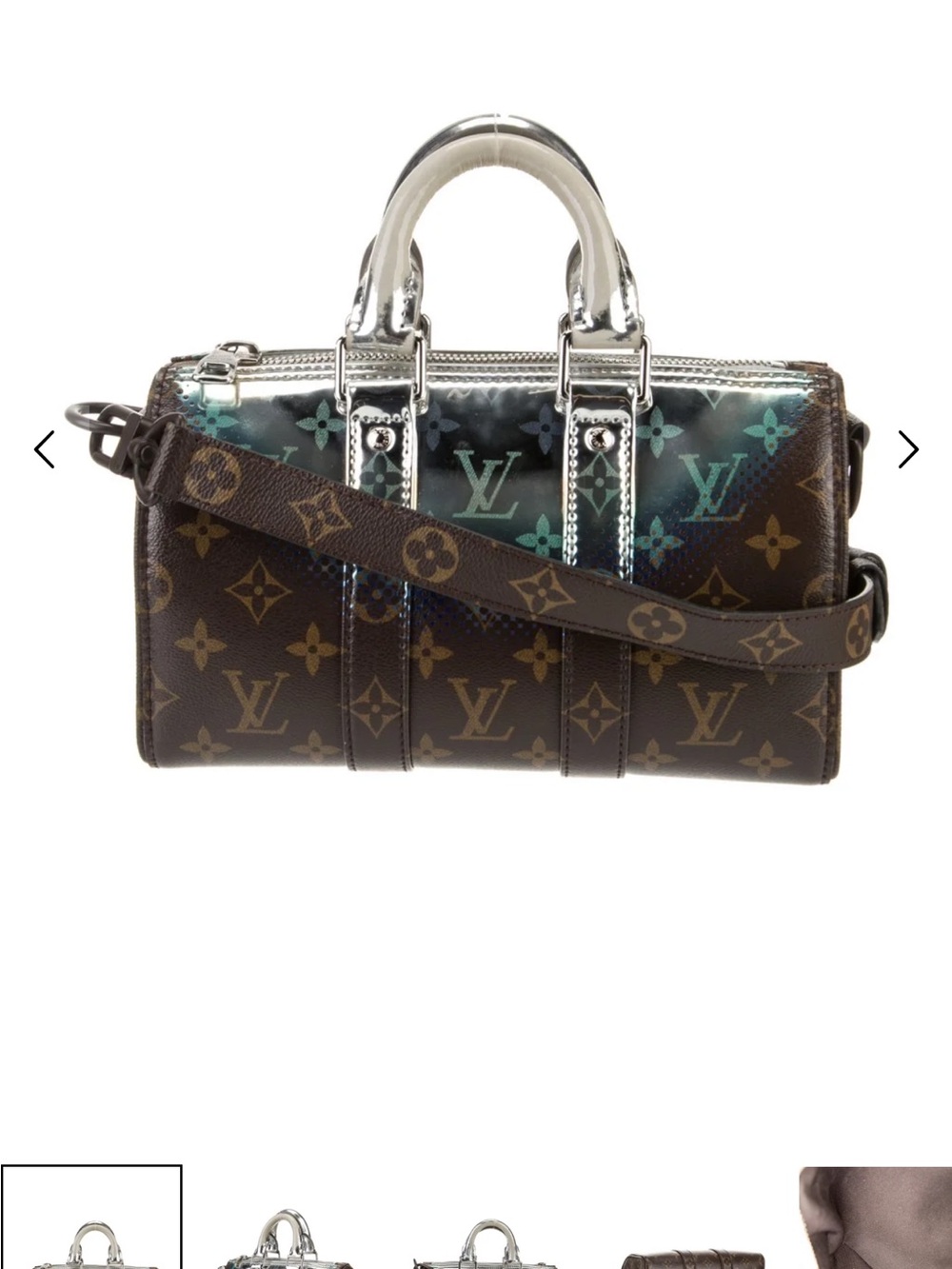 Louis Vuitton Monogram Gradient Mini Speedy Satchel - Brown/Teal